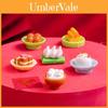 Realistic Miniature Resin Delicious New Year's Eve Dinner Decorative Food Model For Diy Dollhouse And Home Decor