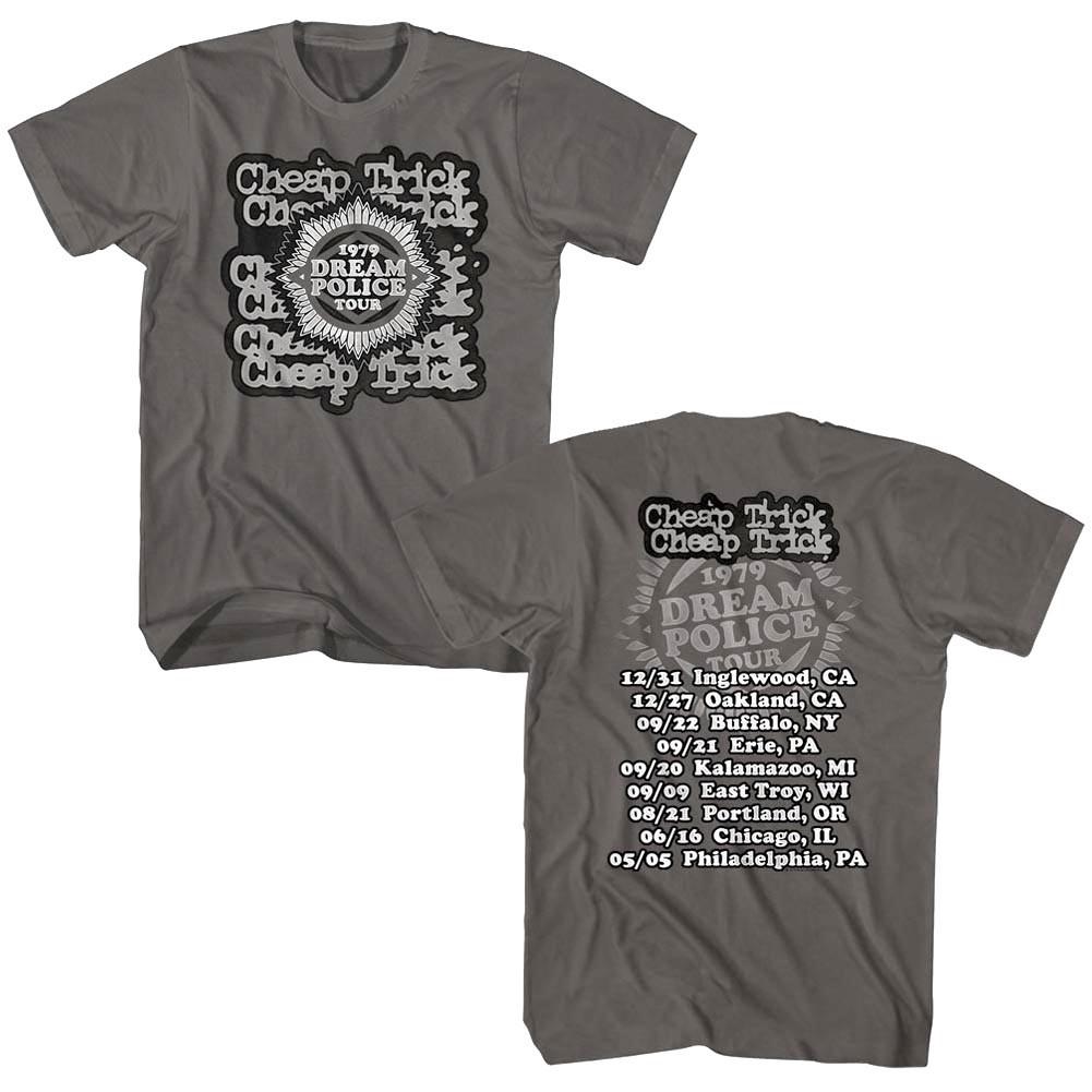 Cheap Trick Dream Police US Tour 1979 Мужская футболка Рок-группа Винтажный альбом Мерч L