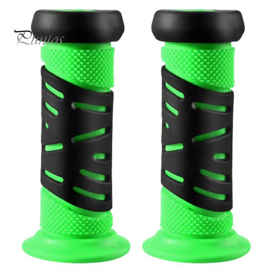 

1 пара детских чехлов на руль балансировочного велосипеда, противоскользящая резиновая универсальная ручка для скутера для малышей, защитная ручка для велосипеда, аксессуары для велосипеда зелёный
