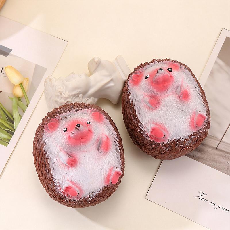 Kawaii Animals Cartoon Hedgehog Decompression Toys Quick Rebound Squeeze Toys Fidget Toys Kids Fun Kids