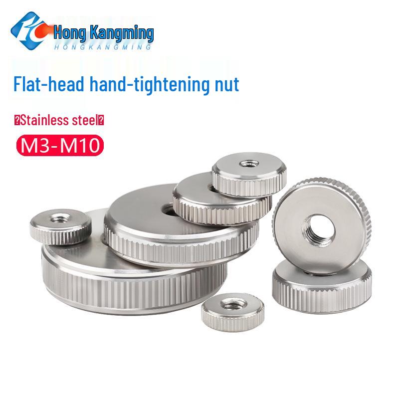 Stainless Steel M3/M6/M10 High-Strength Knurled Nut
