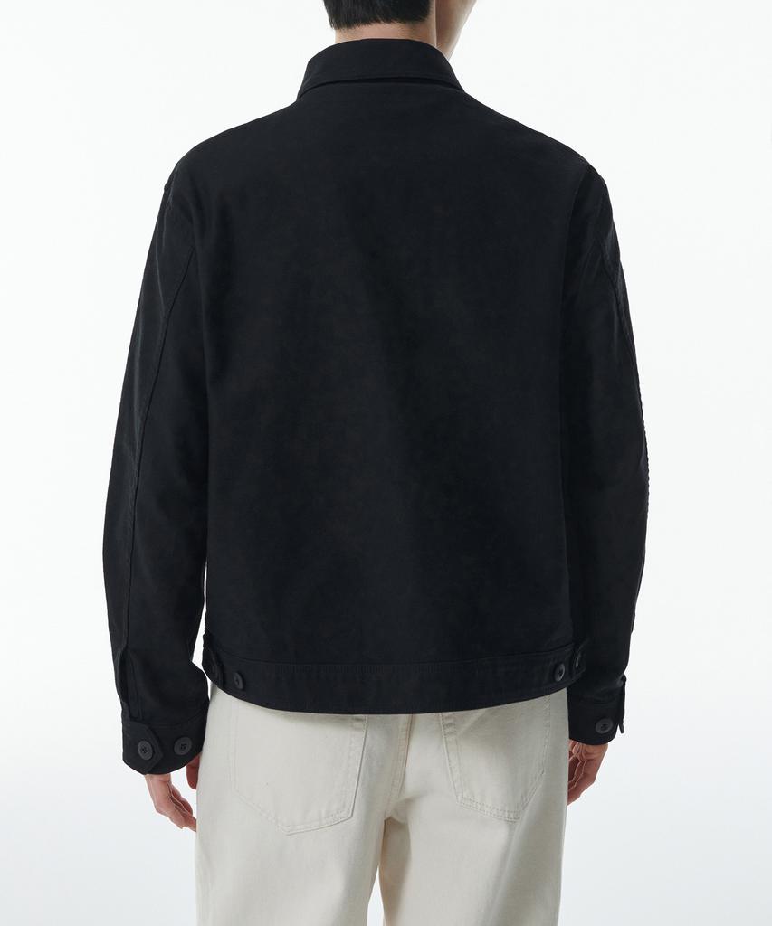 Musinsa Standard Back Satin Officer Jacket [Black]