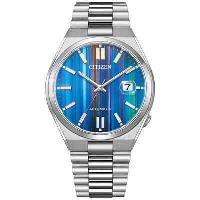 Hodinky Citizen Collection Mechanické hodinky Automatické Ruční natahování Vodotěsné Modré TSUYOSA Collection Silver [Citizen] NJ0151-53W Pánské