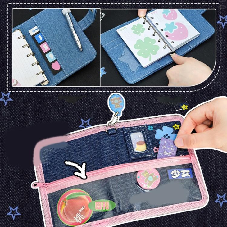 Travel Notebook Retro Notebook Colorful Page Binder Notebook Sweet Clovers Notebook Office School Supplies for Students