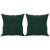 Vidaxl 2-Osobowa Sofa Z Poduszkami, Ciemnozielona, 120 Cm, Aksamit