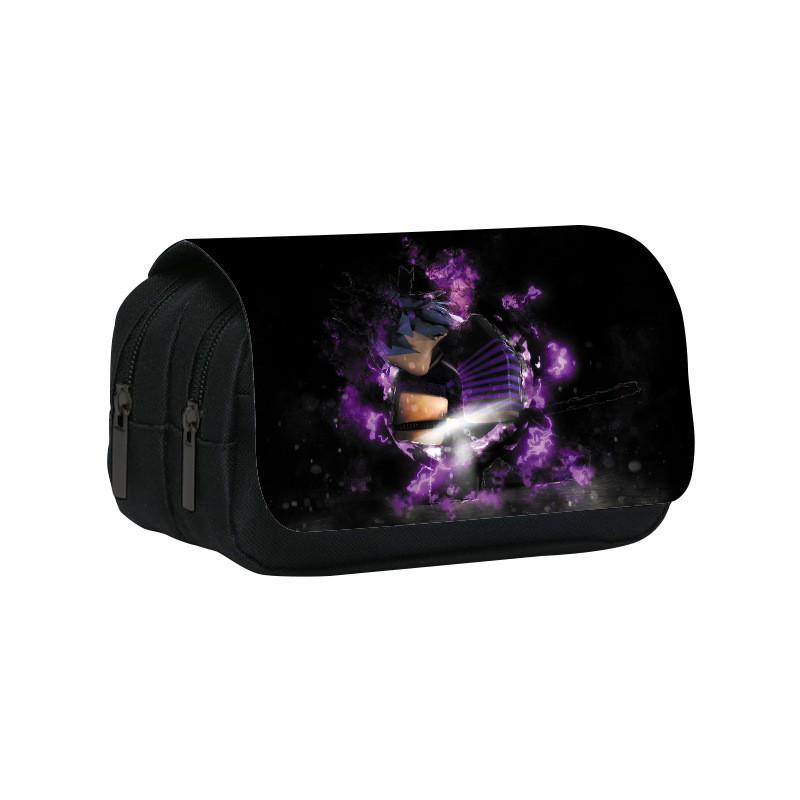 Roblox Cartoon Pen Pouch With Double Layer Design And Nylon Material For Kids