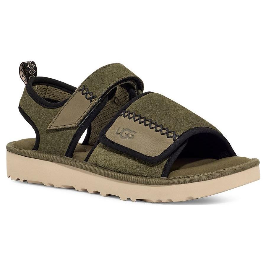 UGG Classic Sandal Two-Layer Cowhide Comfortable Casual Fashion Sandals Men Sandals Moss-Green 1136650-MSG