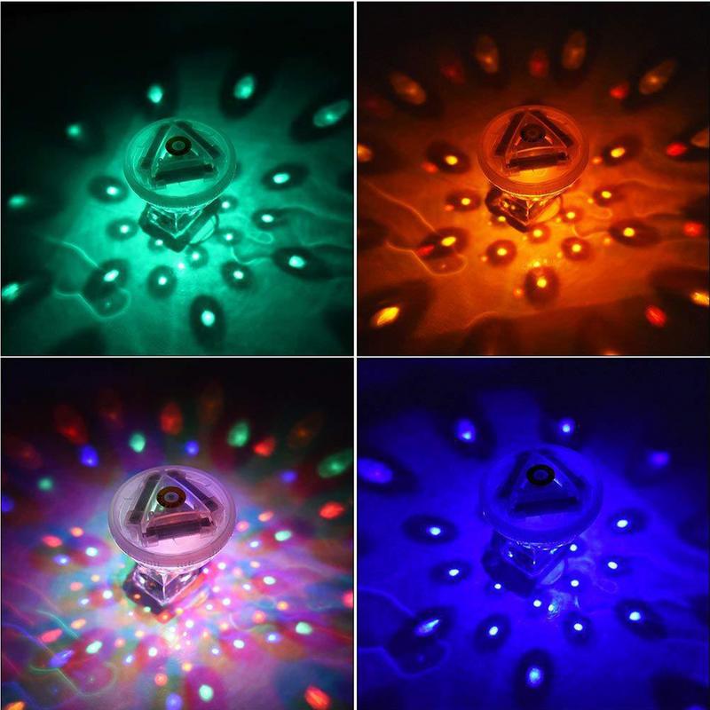 LED Pool Lights Waterproof Light Up Pool Floats 5 Lighting Modes LED Bathtub Lighting Swimming Pond Atmosphere Lamp For Party