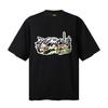 Meichao Alcatraz American Tide Brand Heavy Cotton 260 Short-sleeved T-shirt Men's and Women's Loose Casual and Versatile Summer