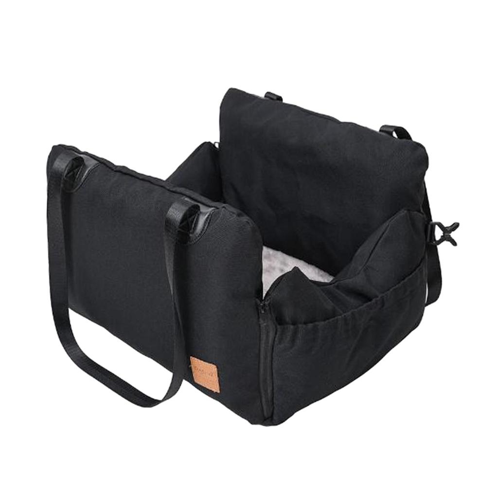 Dog Car Seat with Storage Pocket Comfortable Pet Travel Safety Car Seat Portable Kennel for Kitty Small and Medium Dogs Cats