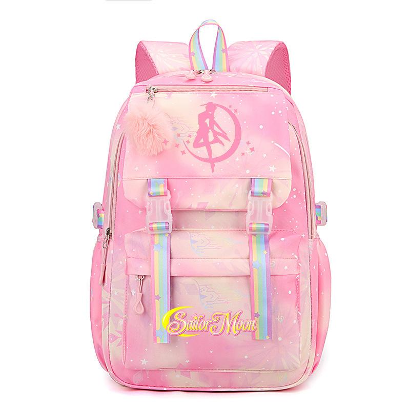 Starry Sky Beauty Girl Bag Women's High Sense Light Primary School Students Color Backpack Girls Outdoor Schoolbag