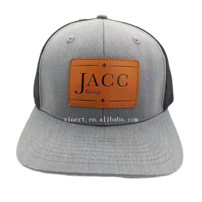 Custom Hats With Logo Snapback Cap Gorras Leather Patch Richardson 511 Embroidered Trucker Hat