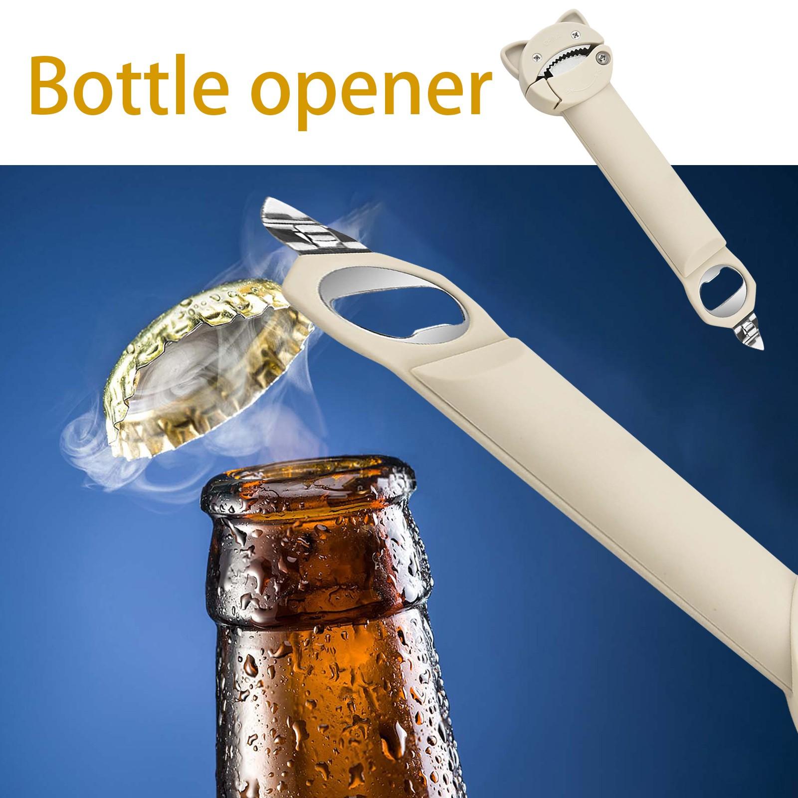 

Многофункциональная выдвижная открывалка для бутылок, горизонтальная открывалка для бутылок, открывалка для пивных бутылок, открывалка с винтовой крышкой One Size белый