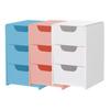 1 Set Desktop Storage Box Modular 3-Drawer Organizer Scratch-Resistant Desk Drawers for Jewelry Stationery Cosmetics Storage And Organization