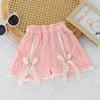 Girls' Summer Shorts Baby Girls' Outerwear Pants Fashionable and Versatile Girls' Lace Thin Casual Pants
