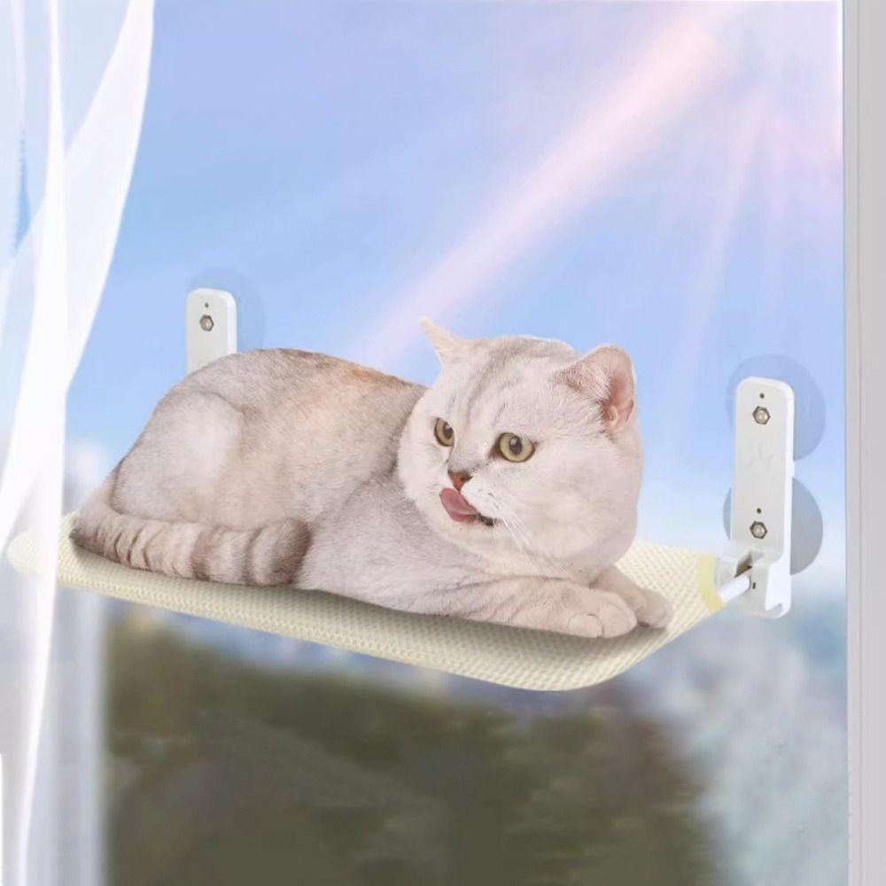 

Breathable Cat Window Perch Foldable Suspended Cat Nest Cat Window Hammock For Kitten