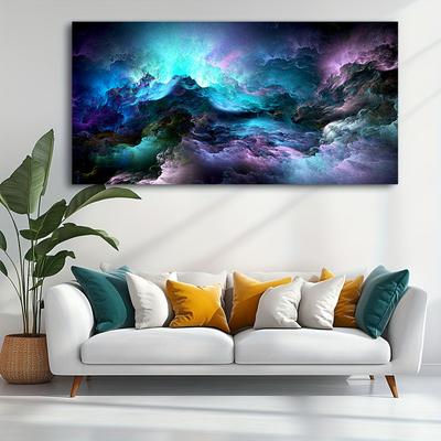 Pintura de Arte Abstracto de Nubes Azules Coloridas Impresión en Lienzo Imágenes Para Sala de Estar Arte de Pared Pintura Decorativa Moderna Cuadros Abstractos
