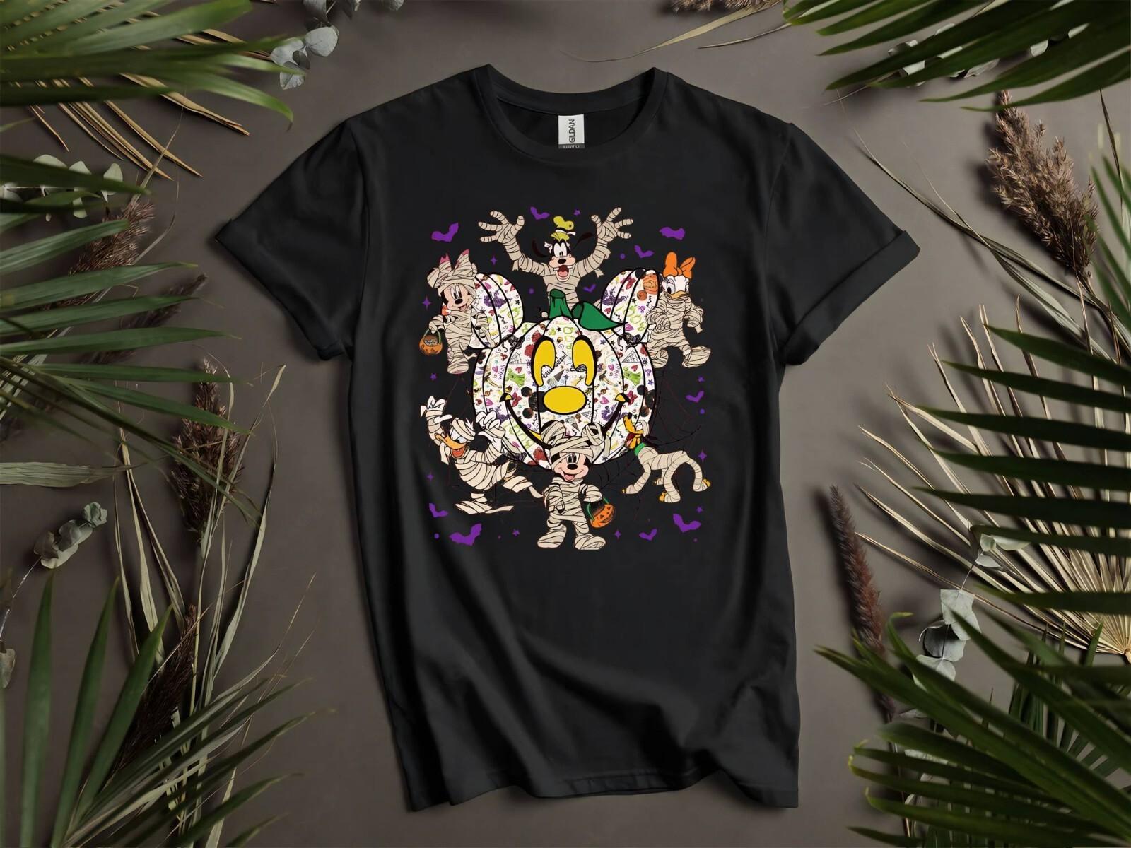 Vintage Mickey Friends Mummy T-shirt T shirt Men Women Unisex Tshirt K869 S