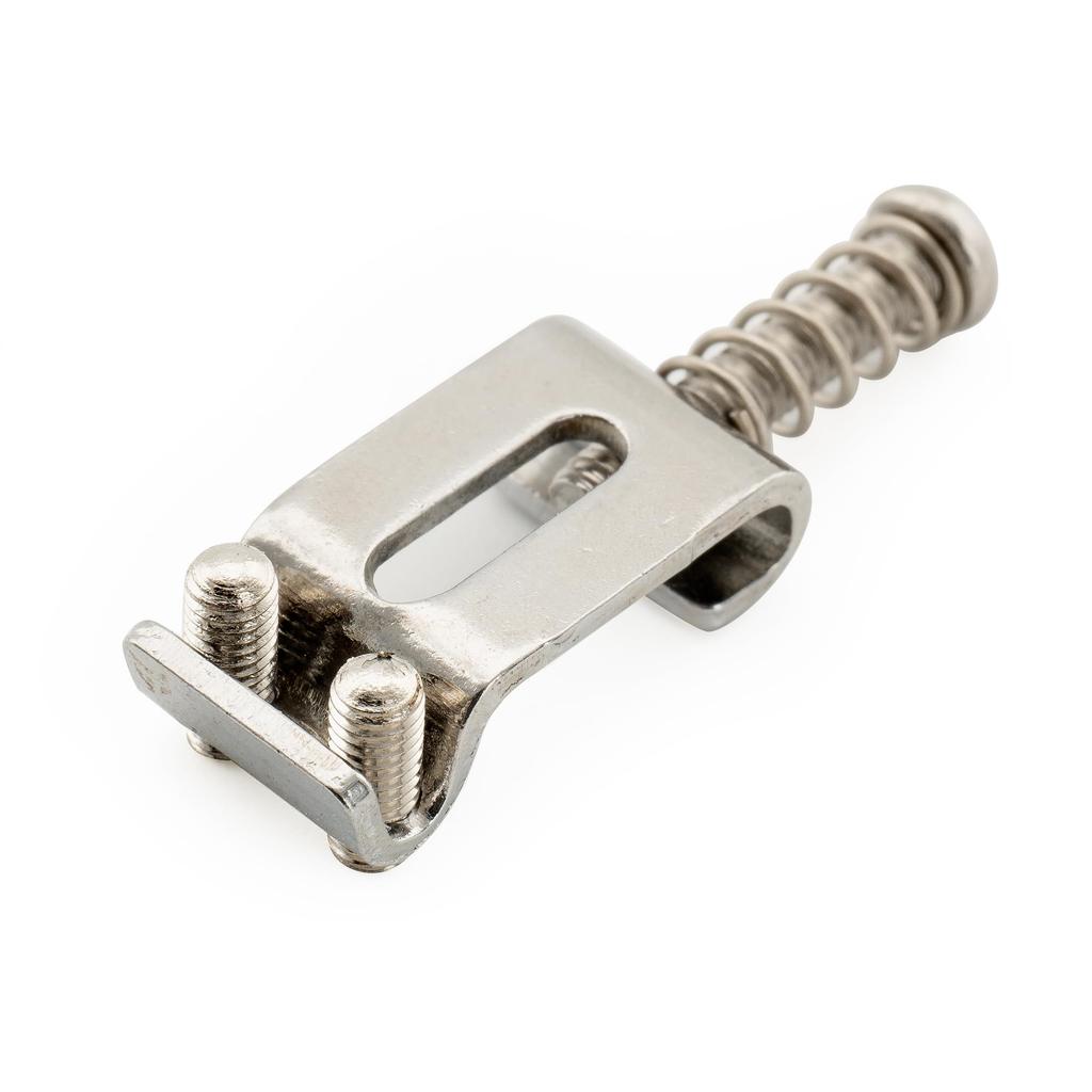 Musiclily Ultra Hardened Steel Vintage Bridge Saddles for Strat Electric Chrome of 10.5mm Guitar, (Set 6)