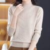 Navava Unisex Vintage Daily Solid Turtleneck Long Sleeve Knit Sweater Nk3544