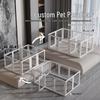 75cm Tall Transparent Acrylic Dog Fence - Indoor Pet Barrier & Modular Cage