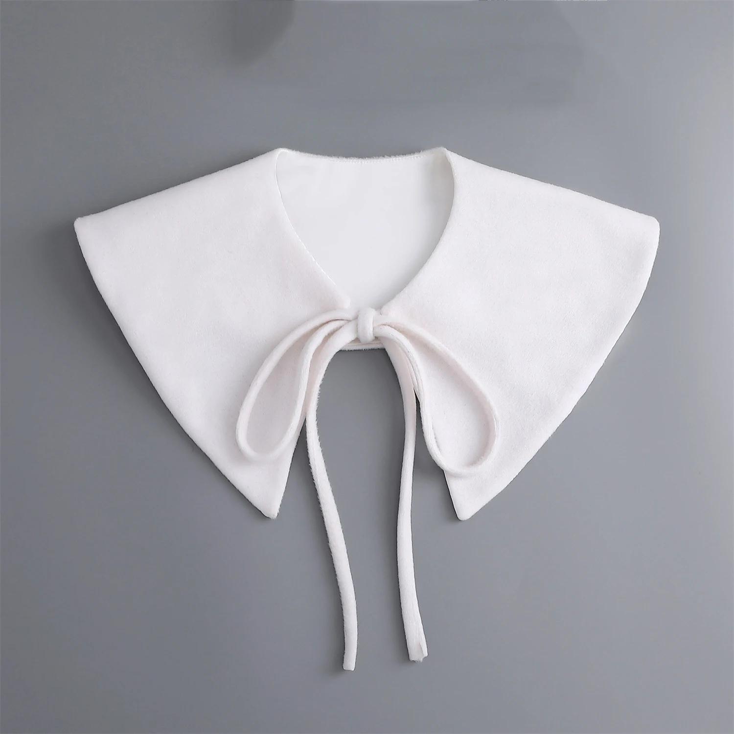 

Белый большой отложной воротник-обманка для девочек, для рубашки, съемные воротники, отложной воротник, блузка, топ, ложный воротник, женская рубашка, шейный аксессуар