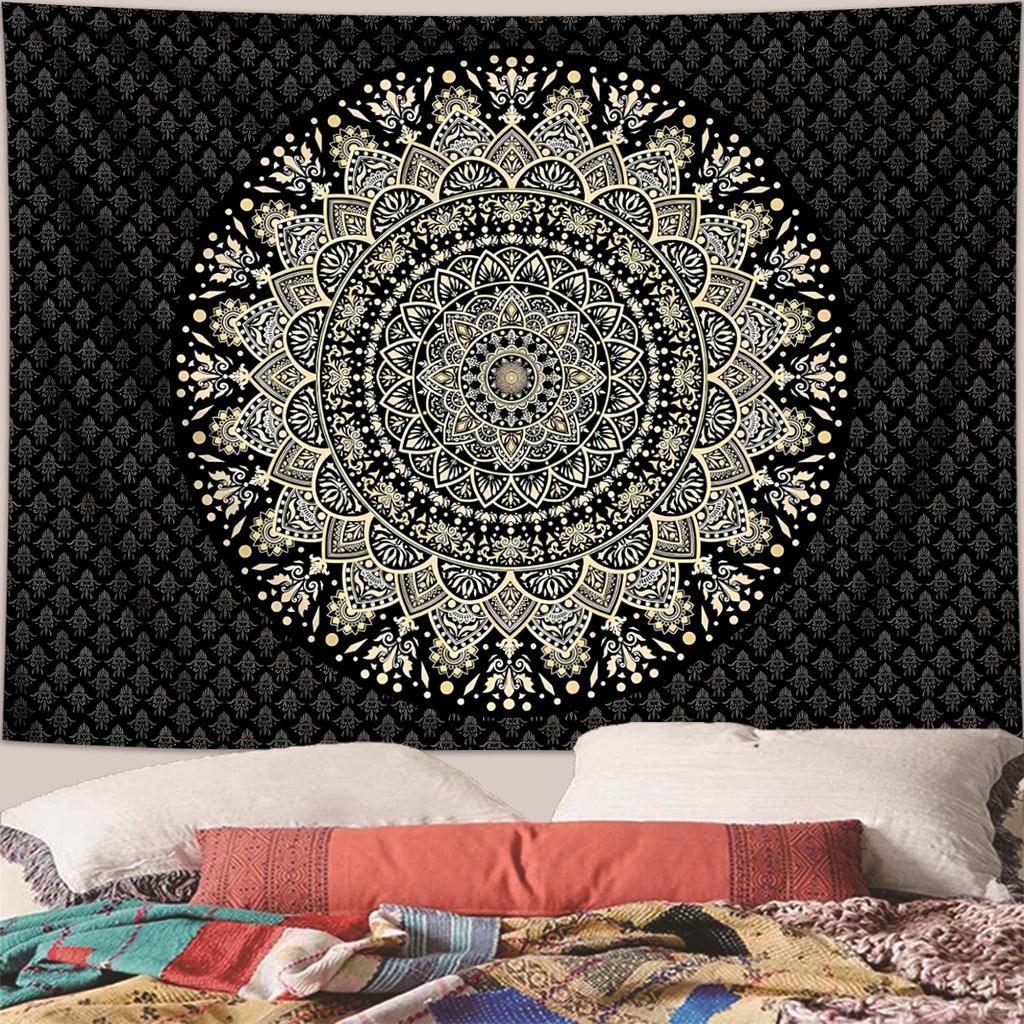 VIKAMA Bohemian Style Vintage Tapestry Ethnic Style Mandala Wall Decoration Tapestry For Living Room Backdrop