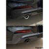 Black Round Tailpipe Cover for BMW X3/X4 G01/G02 - No Damage Installation