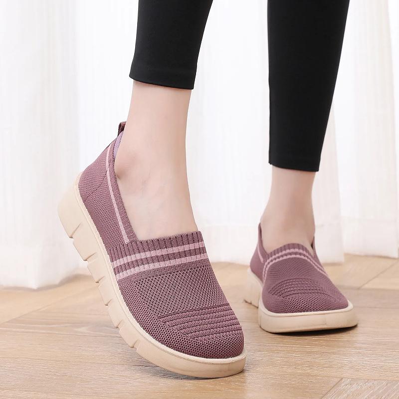 

Женская обувь тканевая обувь нескользящая мягкая подошва удобные туфли-лодочки легкая повседневная обувь для ходьбы 41