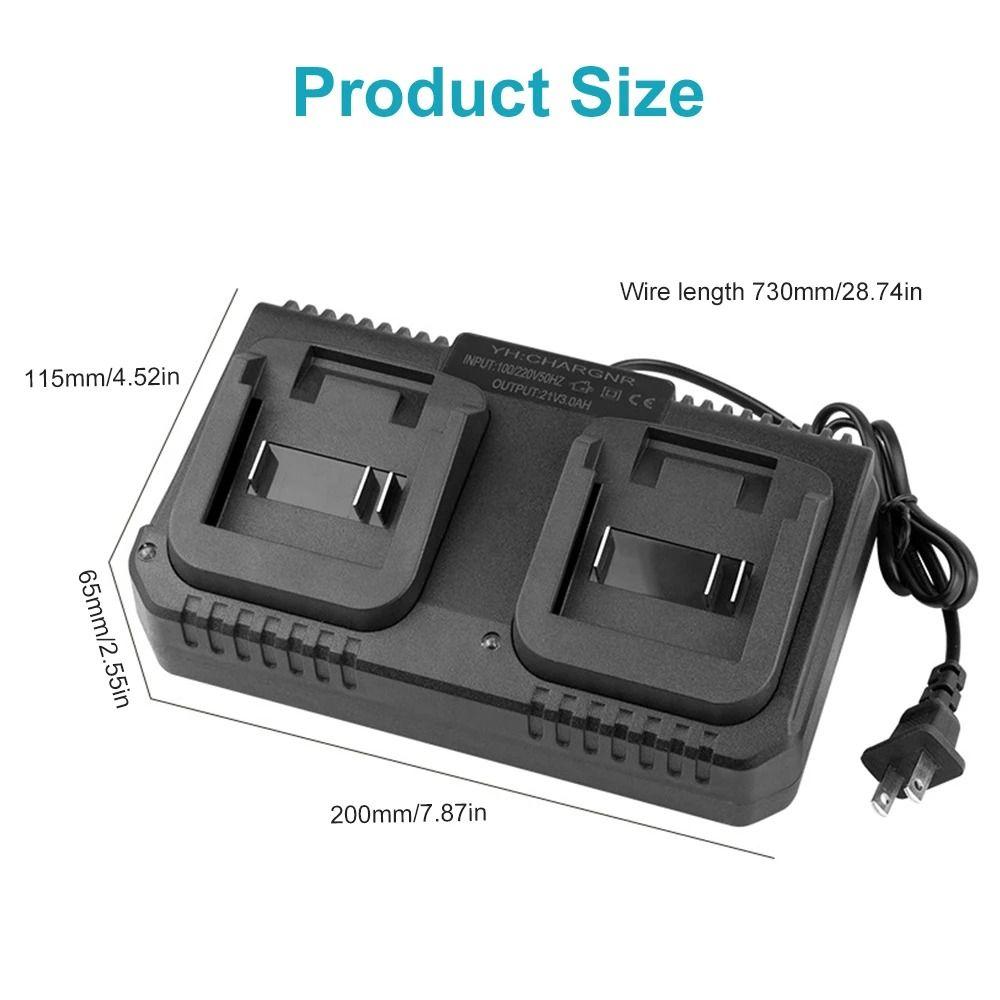1Pcs 2 Ways Lithium Battery Fast Charger  For Makita 18V 21V Battery BL1415/1815/1830/1850