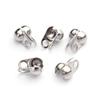 50pcs Stainless Steel Ball Chain Clasps Crimp End Beads Connector Clasp Buckle For DIY Jewelry Making Bracelet Necklace Supplies