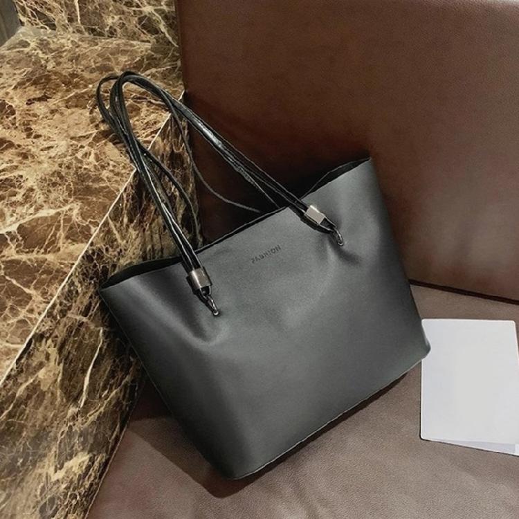 Handbag PU Bag for Girl Women Large Capacity Shopping Bag Versatile Shoulder Bag