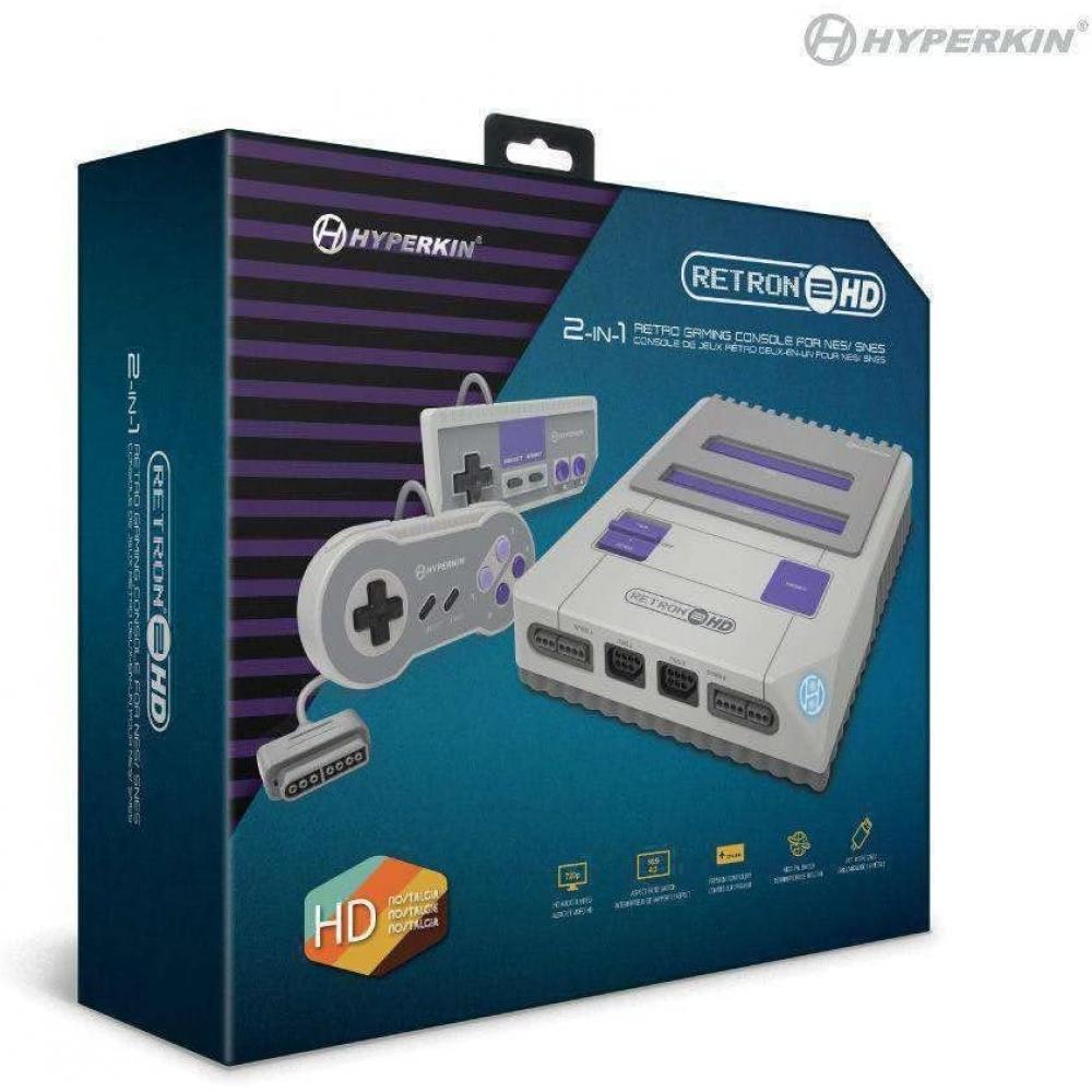 Hyperkin Retron 2 HD Gaming-Konsole für NES Super NES Super Famicom Grau Grau Retron 2