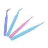 Stainless Steel Picking Tool Tape Sticker Tool Nail Tweezers Macaron Color Nipper Tweezers