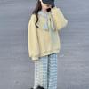 Autumn 2026 Girls' Hoodie & Plaid Pants Set - Cute & Fashionable Korean Style Two-Piece Outfit