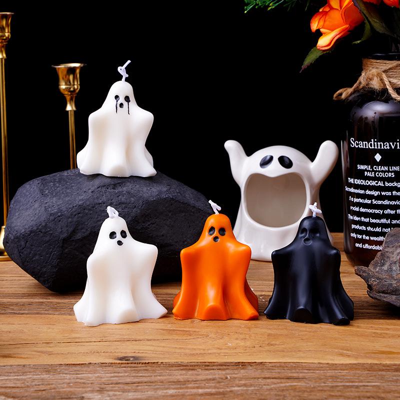Manufacturer s Best-Selling Handmade DIY Ghost Halloween Scented Candles for Instagram Photo Props Holiday Gifts Shipped Behalf other&Embrace the white ghost scented candle