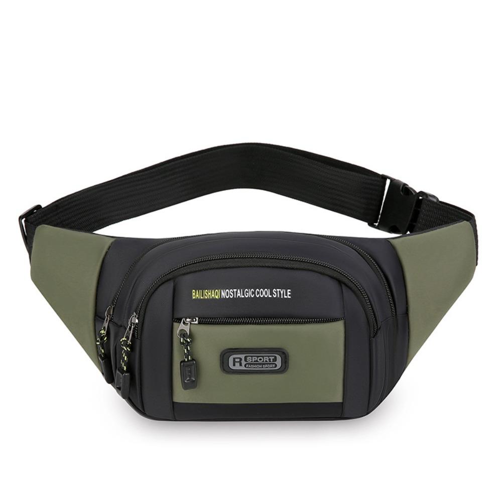 Multiple Pockets Multifunctional Waist Bag Large Capacity Men Running Pouch Men Chest Bag  Gym