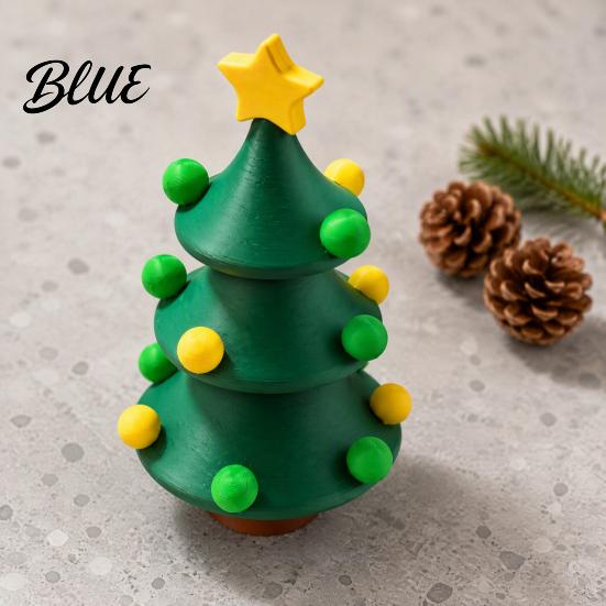 Christmas Tree Decor 3D Printed Dancing Tree, Rotating Twisted Unique Seasonal Gift Desk Toy, Mini Tabletop Decoration, Xmas