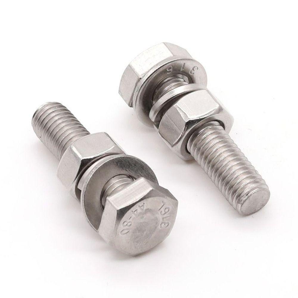 Spring Nut Hex Bolt Round Head Carriage Screw Truss Head 304 Stainless Steel Screw  Metal Working