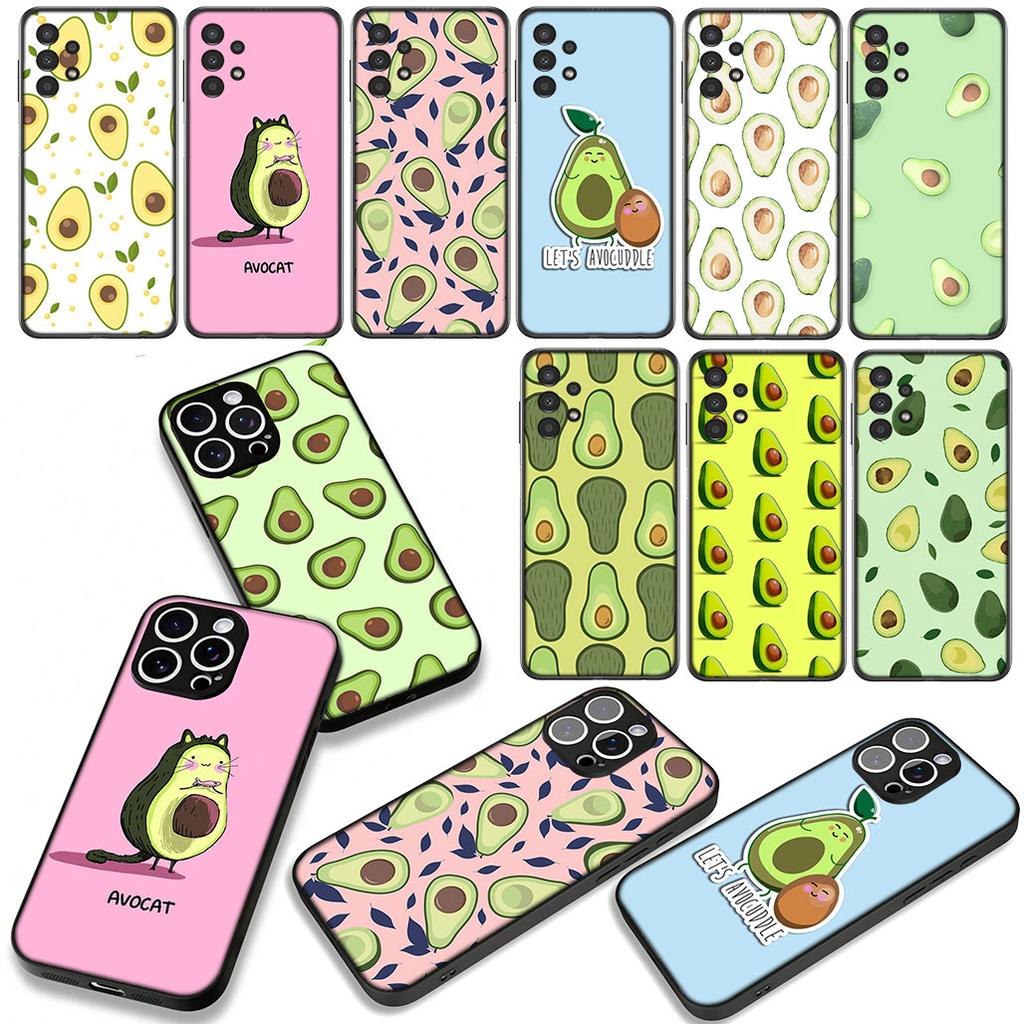 for Samsung Galaxy A36 A17 A26 A07 A35 A54 A53 A13 A33 A34 S8 S9 S20 S21 FE S10 Plus Phone Cover Case Avocado Casing