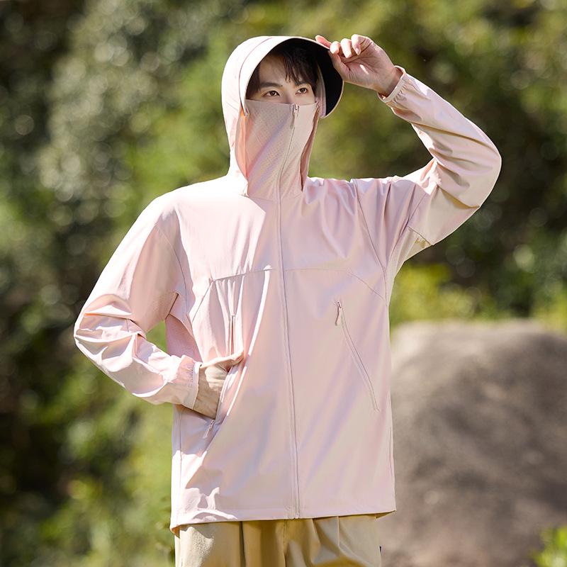 8118 Ice Silk UPF50+ Sun Protection Hoodie - Unisex Summer Outdoor Casual Wear
