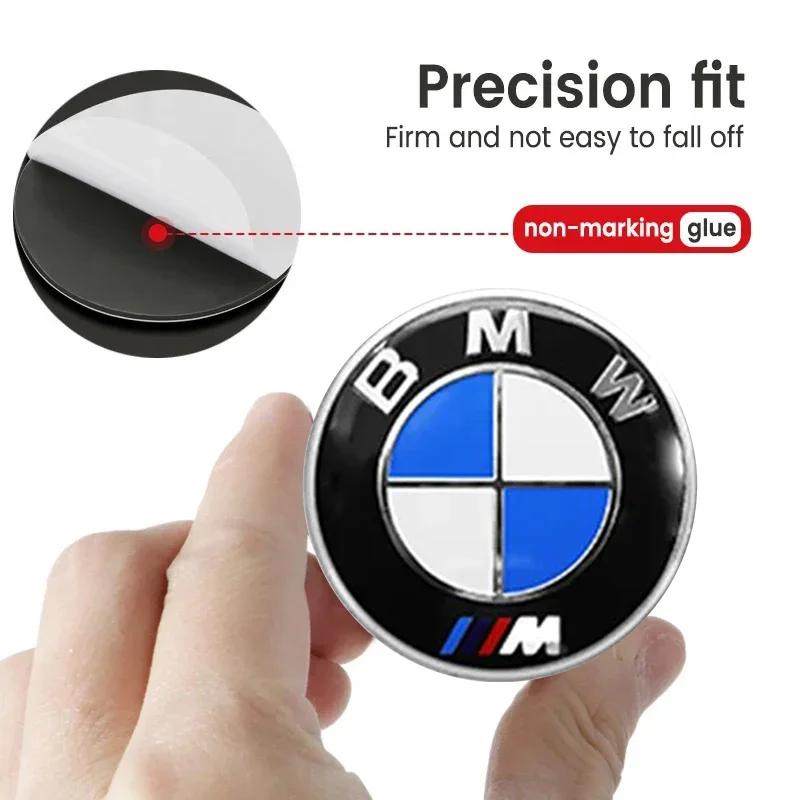 Car Wheel Hub Cap Center Sticker Emblem Badge Decal Accessories 4PCS For b-BMW M F10 F20 F30 F40 F15 F25 F26 E83 E84 X1 F31 F49 II6
