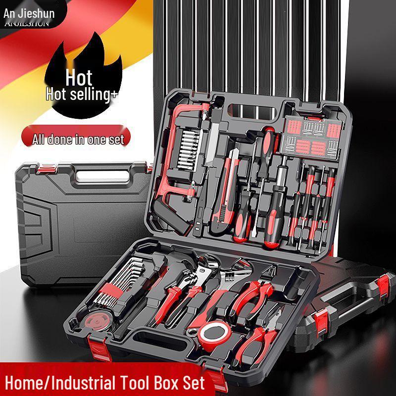 Multi-functional Rechargeable Electric Drill & Manual Tool Kit for Household Electricians