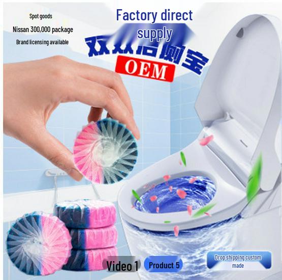 Blue Bubble Automatic Toilet Cleaner & Deodorizer - Long-lasting Fresh Scent