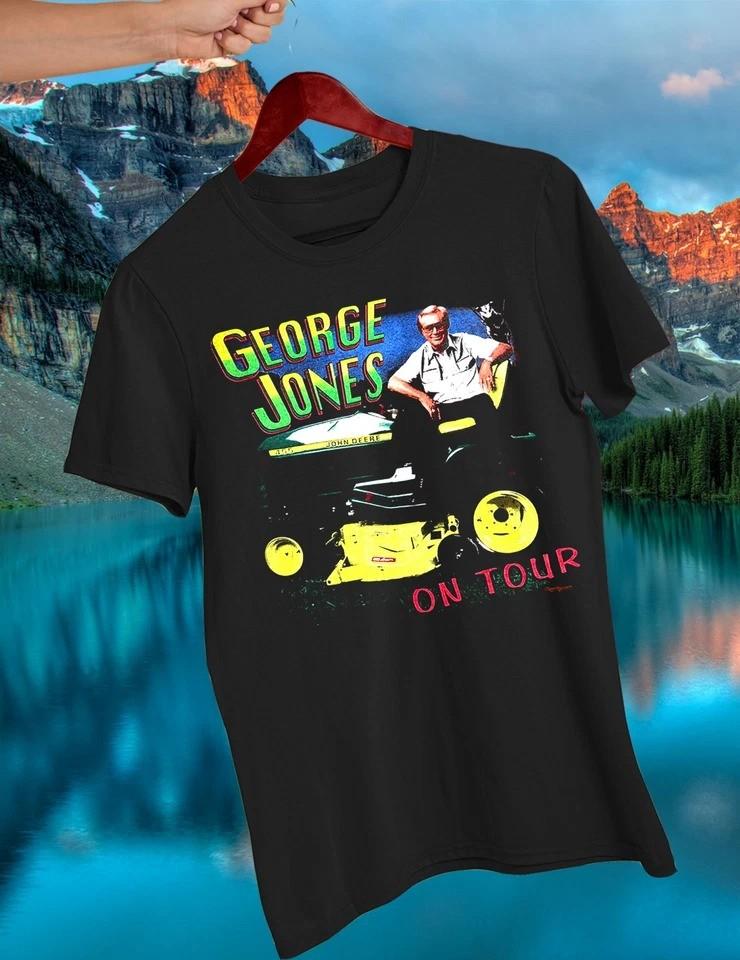 Singer George Jones Memmori Black Cotton T Shirt Size S To 4XL Unisex T-Shirt M