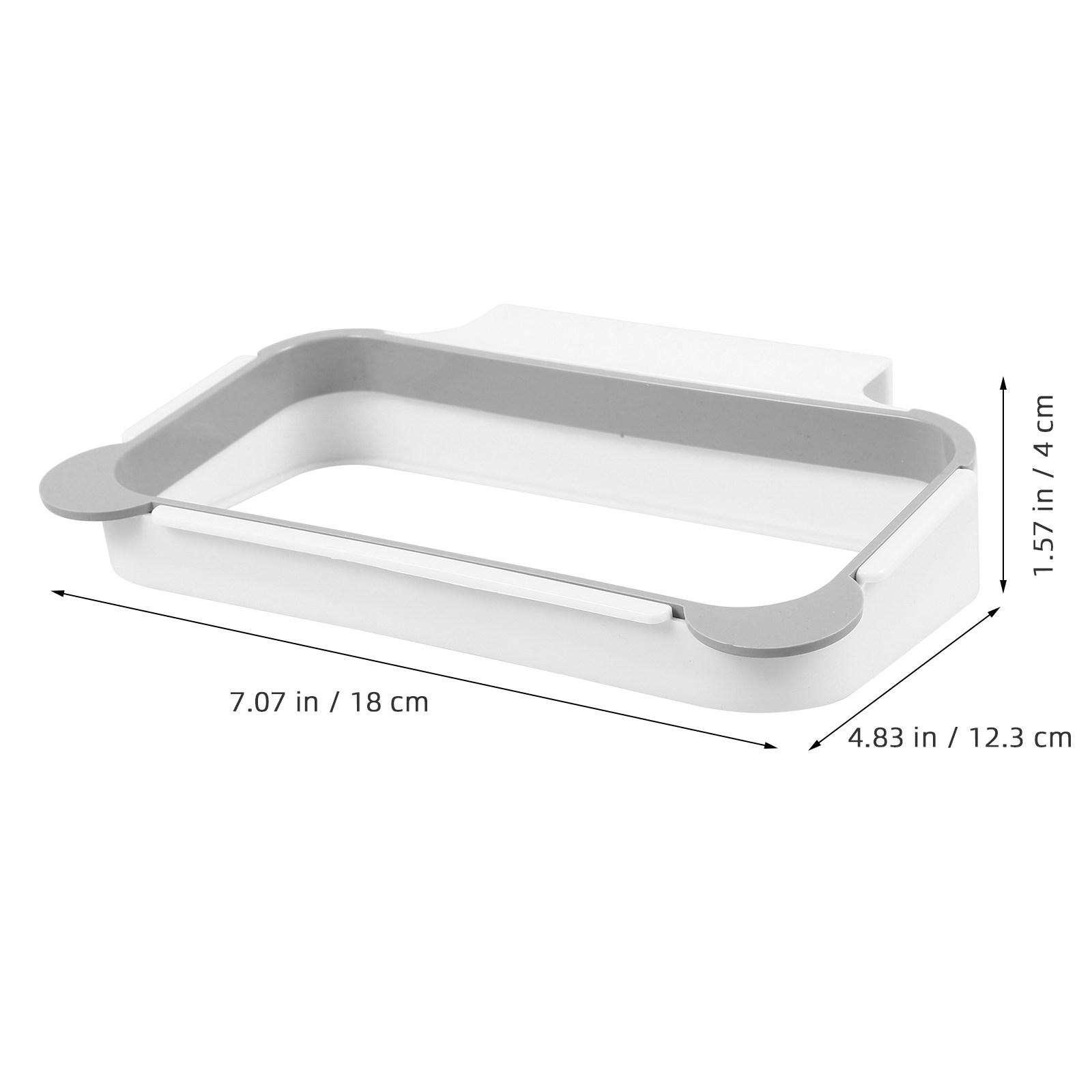 

Kitchen Hanging Rack Green Thick Pp Material Door Back Garbage Bag Holder For Home Office Trash Organizer Cabinet Storage серый