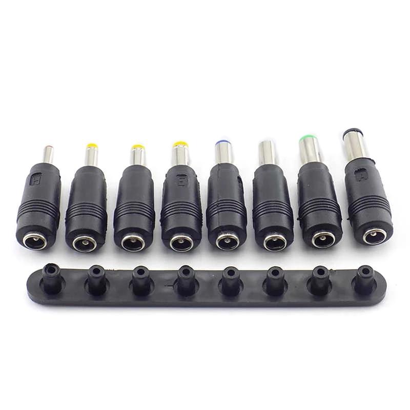 5,5x2,1mm für Notebook Laptop DC Stromladegerät Netzteil Adapter Spitzen Stecker Buchse zu 8 Stecker für Laptop Notebook