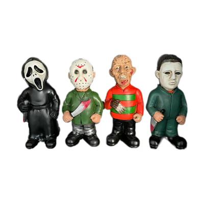 Halloween-Ornamente, Dekorationen von Film-Horrorfiguren, Kreative Ornamente, Kunstharzhandwerk Wohndekor Schreibtischdekoration