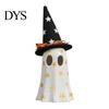 Decorative Holiday Atmosphere Lights Light Up Ghost Halloween Decoration, Cute Spooky Witch Hat Figurine, Kids Bedroom Night Resin LED Lighted Statue