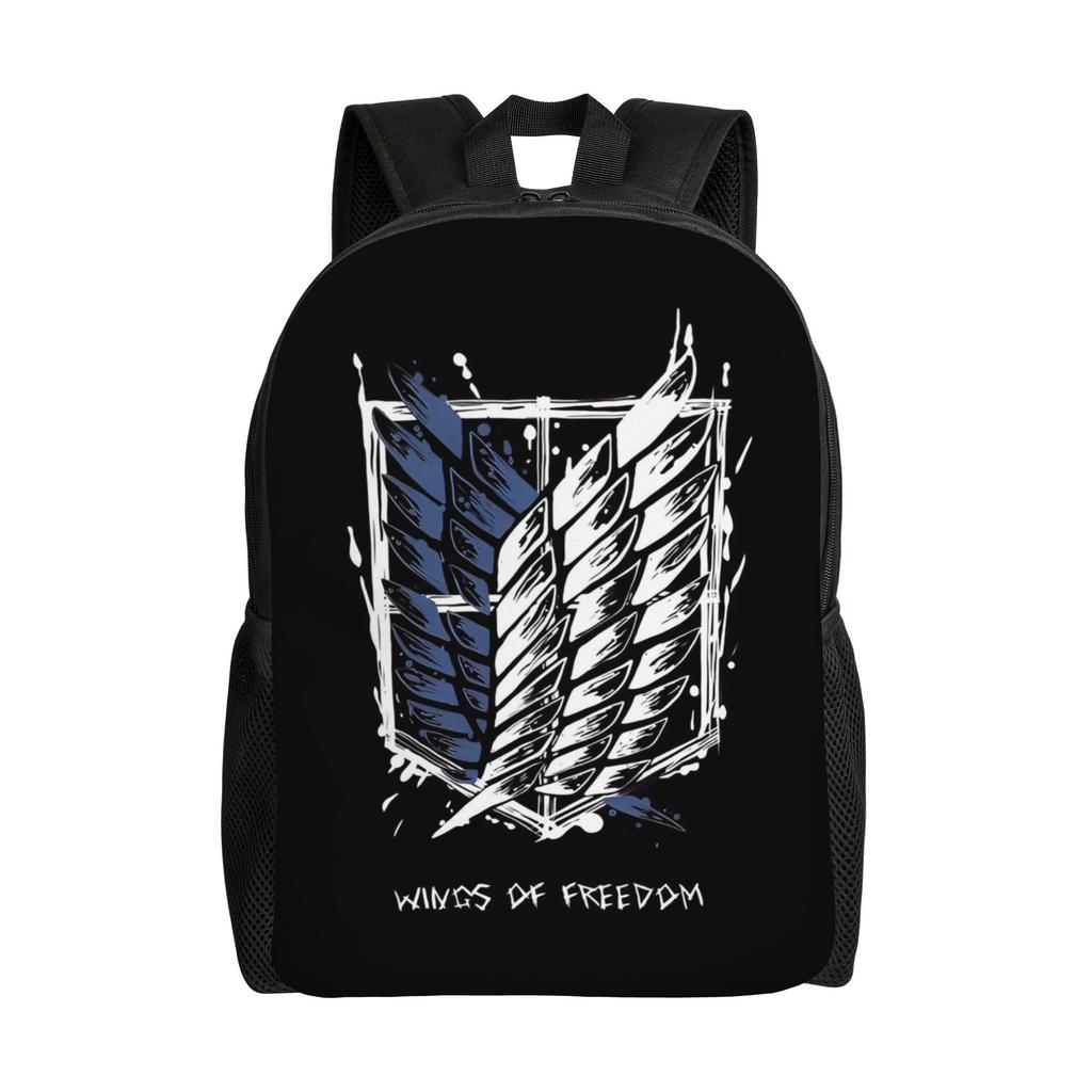 Wings of Freedom Shingeki No Kyojin  Anime Backpack Fashion High School Work Daypack Attacks on Titans Laptop Shoulder Bag Gift